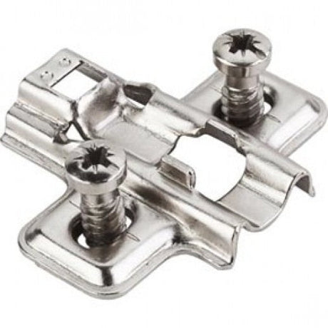 Hardware Resources 600.0118.05 polished nickel non cam adjustable steel plate for cabinet hinge
