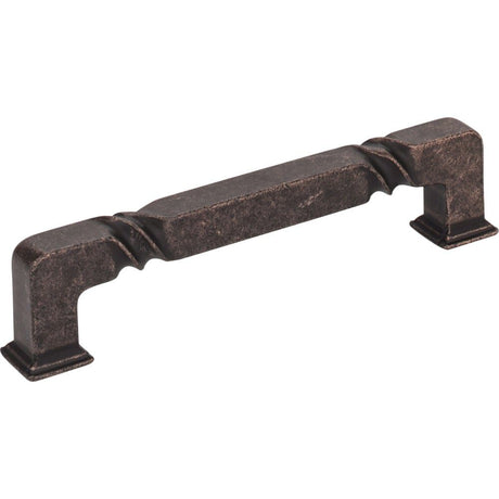 Jeffrey Alexander 602-128DMAC distressed oil rubbed bronze cabinet drawer pull