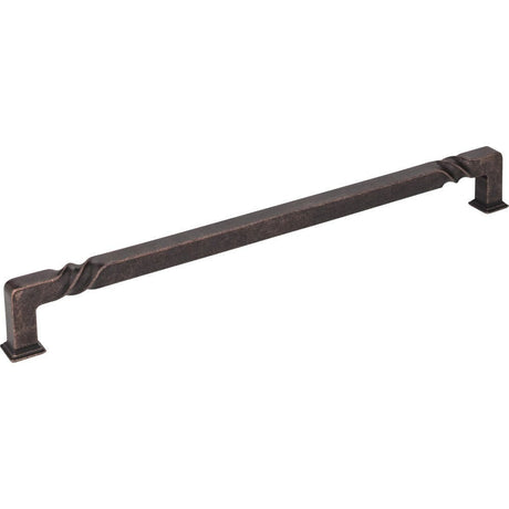 Jeffrey Alexander 602-12DMAC distressed oil rubbed bronze cabinet pull / appliance pull