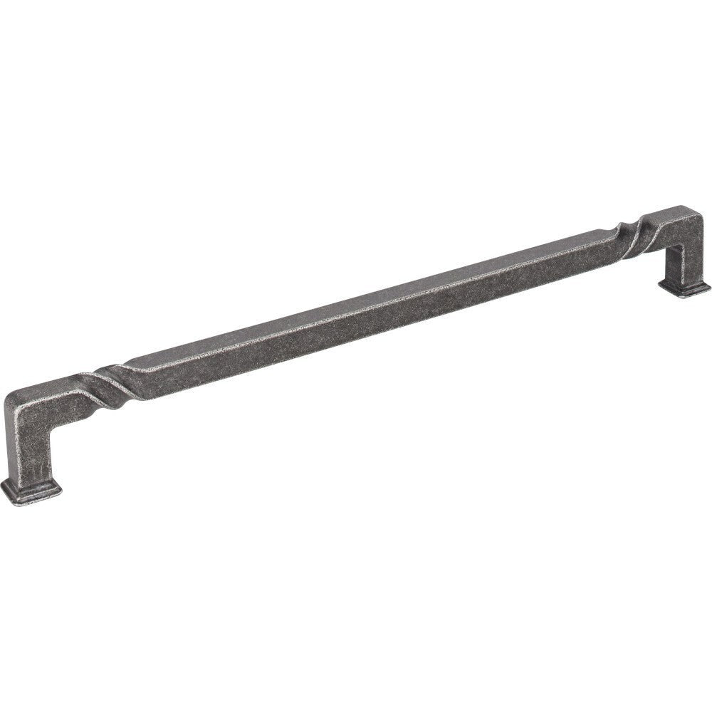 Jeffrey Alexander 602-12SIM distressed antique silver cabinet pull / appliance pull