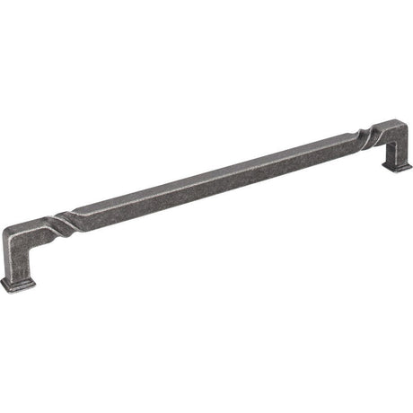 Jeffrey Alexander 602-12SIM distressed antique silver cabinet pull / appliance pull