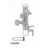 Baldwin 6020190L satin black mortise lock