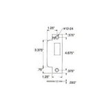 Baldwin 6042102 oil rubbed bronze strike plate