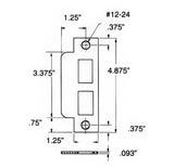Baldwin 6043102L oil rubbed bronze deadbolt, latchbolt