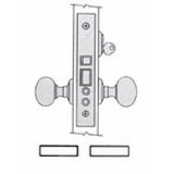Baldwin 6060056RLS lifetime satin nickel mortise lock