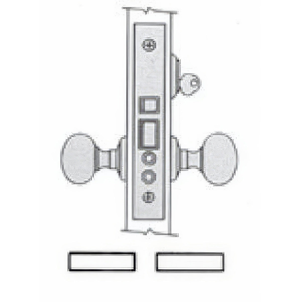 Baldwin 6060260RLS polished chrome mortise lock