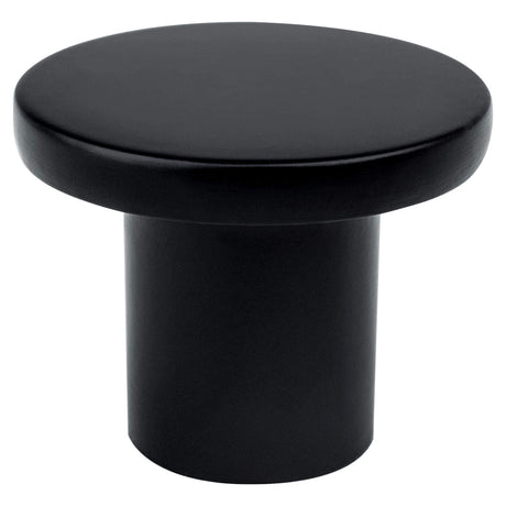R. Christensen 6077-1055-C black round cabinet knob