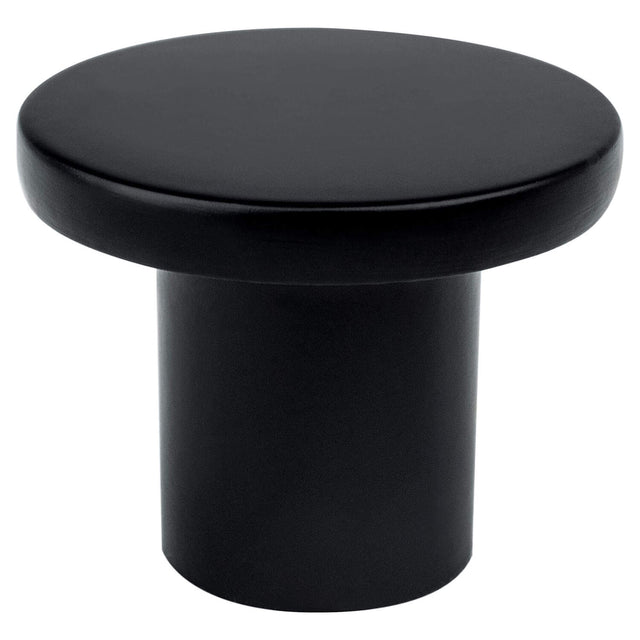 R. Christensen 6077-1055-C black round cabinet knob