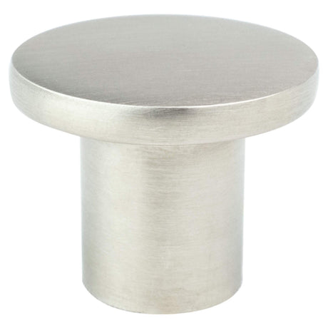 R. Christensen 6079-1BPN-C brushed nickel round cabinet knob