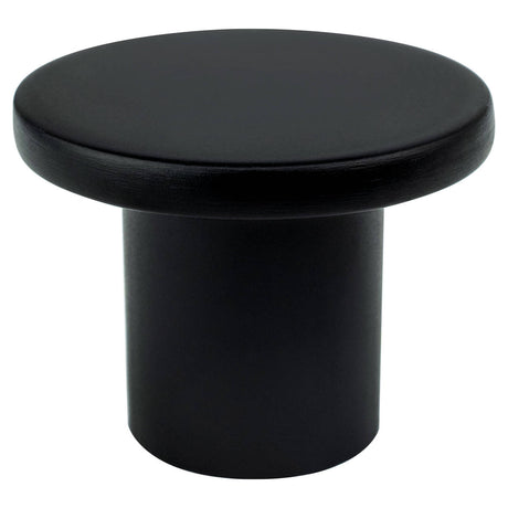 R. Christensen 6081-1055-C black round cabinet knob