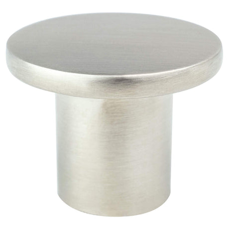 R. Christensen 6083-1BPN-C brushed nickel round cabinet knob