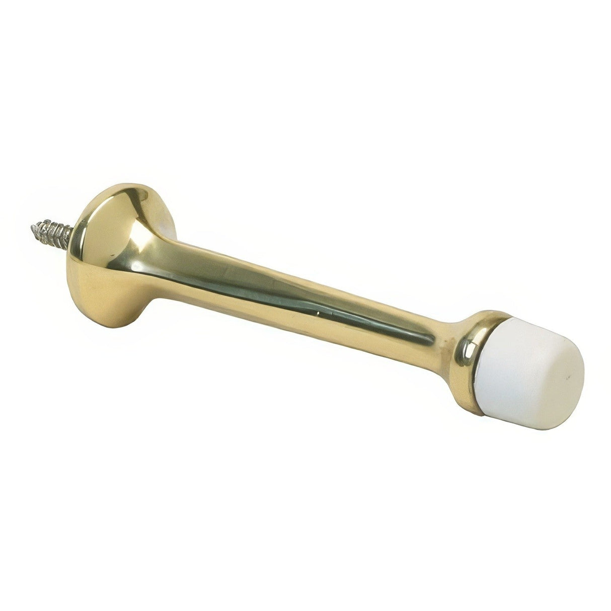 Ives 60A3 polished brass baseboard door stop
