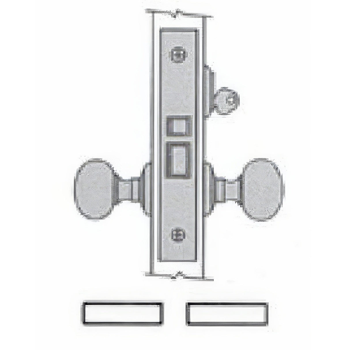 Baldwin 6130056LR lifetime satin nickel classroom mortise lock