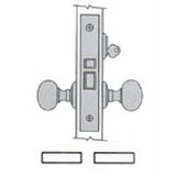 Baldwin 6130056LR lifetime satin nickel classroom mortise lock