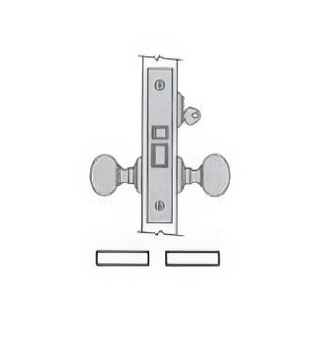 Baldwin 6130102L oil rubbed bronze classroom mortise lock