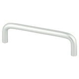 Berenson 6136-4SAL-P satin aluminum cabinet handle pull