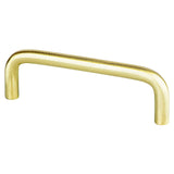 Berenson 6162-2SB-P Zurich cabinet handle pull in satin stainless, additional view