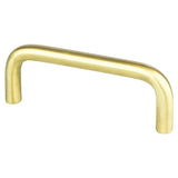 Berenson 6163-2SB-P satin brass cabinet handle pull