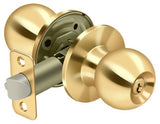 Deltana 6171-003 St. Thomas Single Cylinder Keyed Entry Door Knob Lifetime Polished Brass