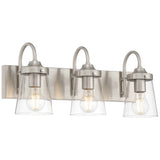Access Lighting 62023-BS/CLR 3 light vanity
