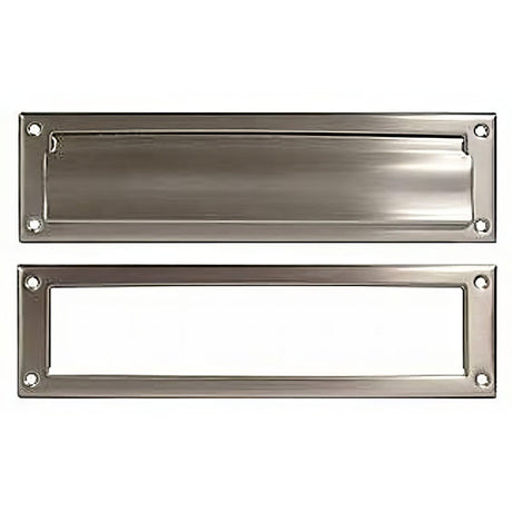 Ives 620B15 satin nickel letter box plate