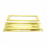 Ives 620B3 polished brass letter box plate
