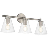 Access Lighting 62633-BS/CLR 3 light vanity