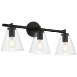 Access Lighting 62633-MBL/CLR 3 light vanity