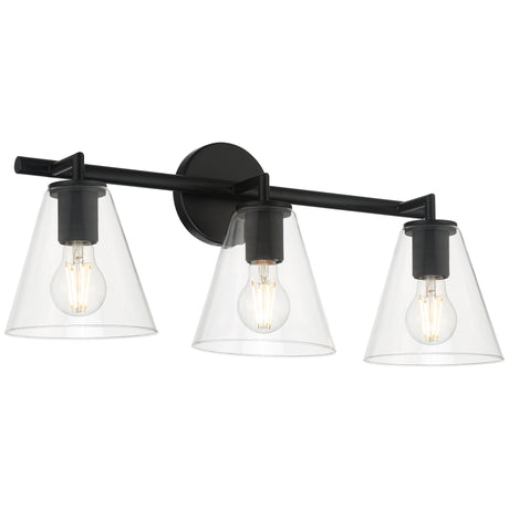 Access Lighting 62633-MBL/CLR 3 light vanity