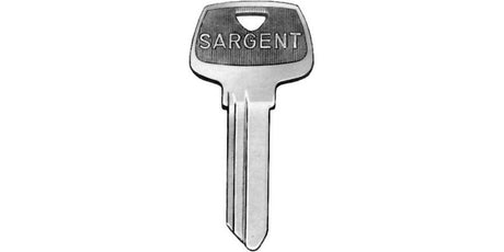 Sargent 6275RC 6300 Series key blank, front view