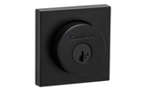 Kwikset 158SQT-514X26S.STRKP Halifax Square Rose Single Cylinder Deadbolt SmartKey in Polished Chrome