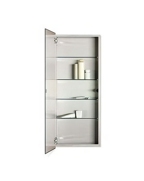 Jensen 629SS medicine cabinet in satin stainless, front view