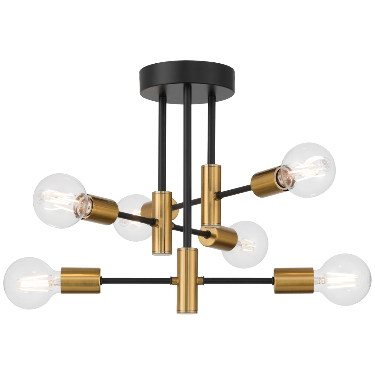 Access Lighting 63040-BWA 6 adjustable light semi flush