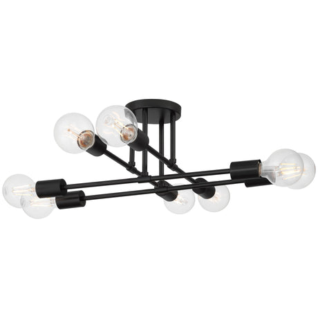 Access Lighting 63044-MBL 8 light semi flush