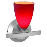 Access Lighting 63811-19-MC/RED matte chrome / red vanity light