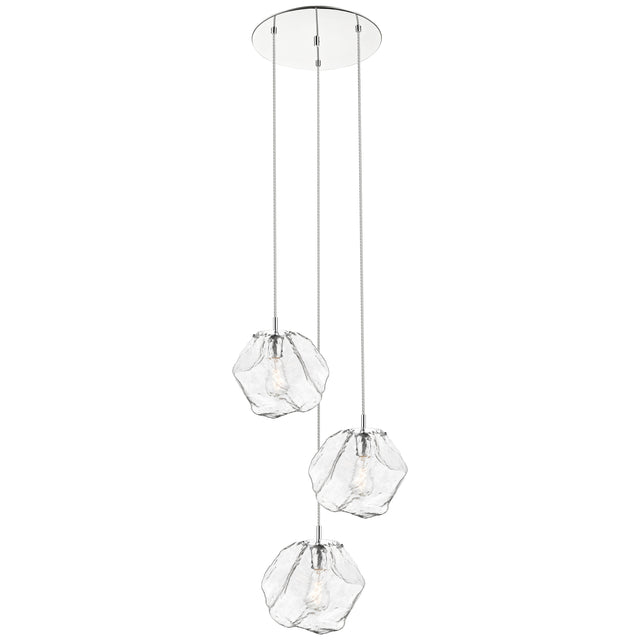 Access Lighting 63127LEDDLP-MSS/CLR 3 light led pendant