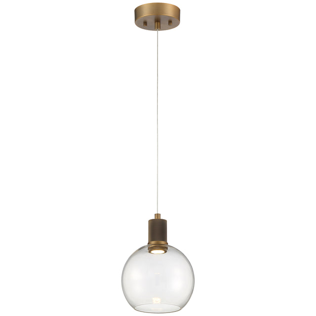 Access Lighting 63142LEDD-ABB/CLR burgundy led pendant