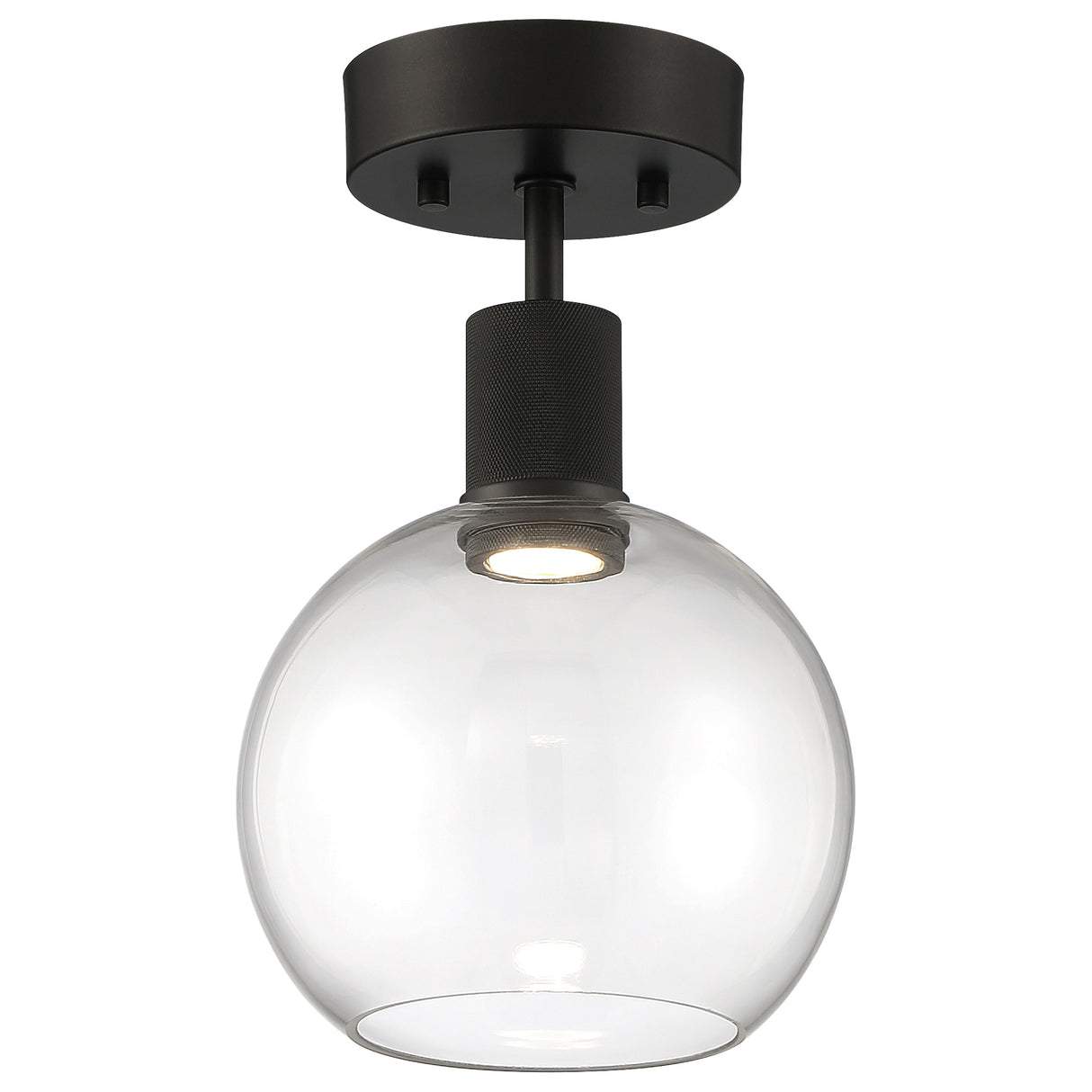 Access Lighting 63148LEDD-MBL/CLR burgundy led semi-flush