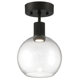 Access Lighting 63148LEDD-MBL/CLR burgundy led semi-flush