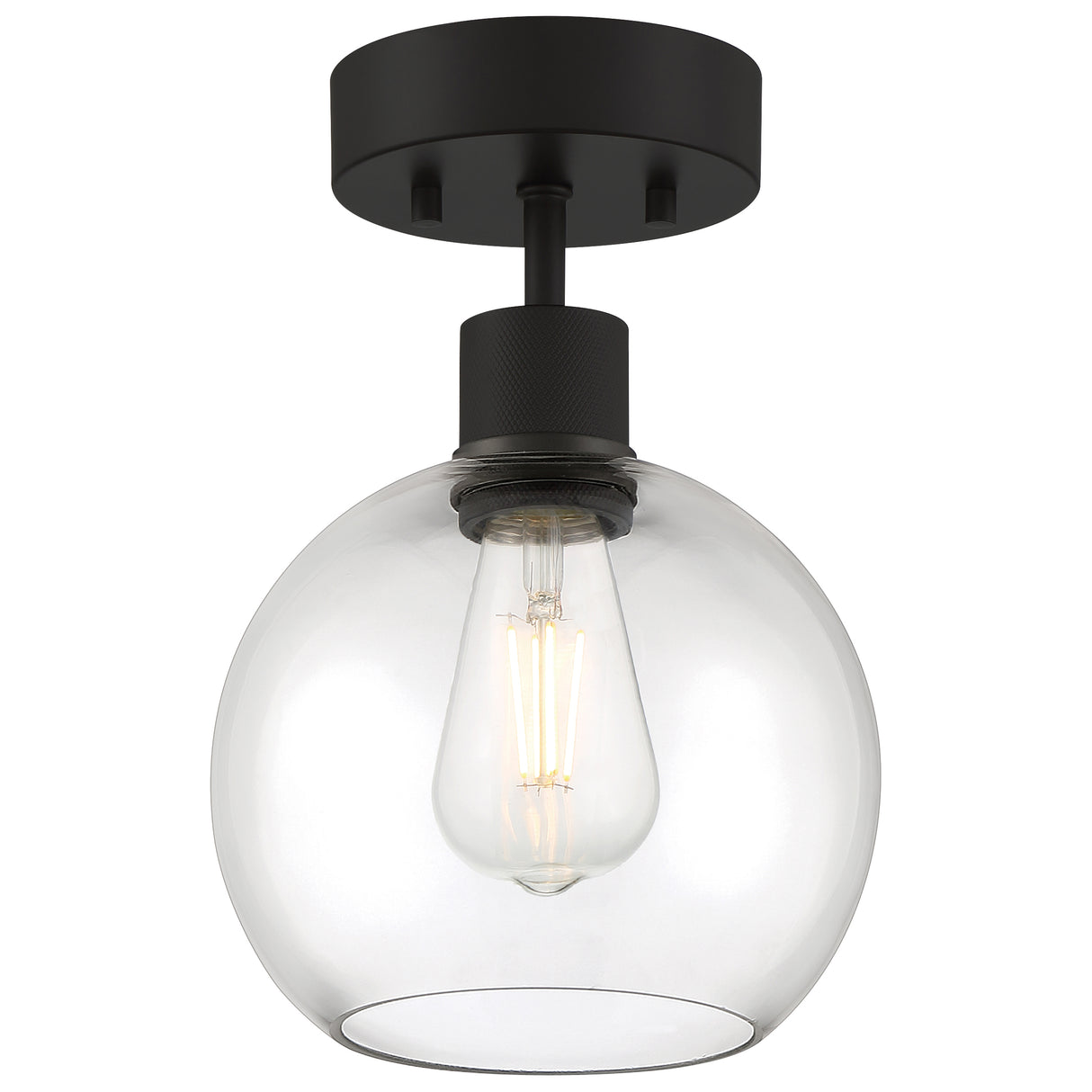 Access Lighting 63148LEDDLP-MBL/CLR burgundy led semi-flush