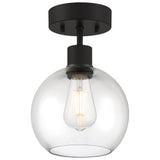 Access Lighting 63148LEDDLP-MBL/CLR burgundy led semi-flush