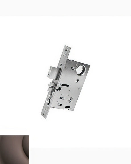 Baldwin 6318112RR Estate passage mortise locks in satin stainless, additional view
