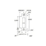 Baldwin 6339102L178 oil rubbed bronze strike plate