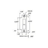Baldwin 6340102 oil rubbed bronze deadbolt, latchbolt