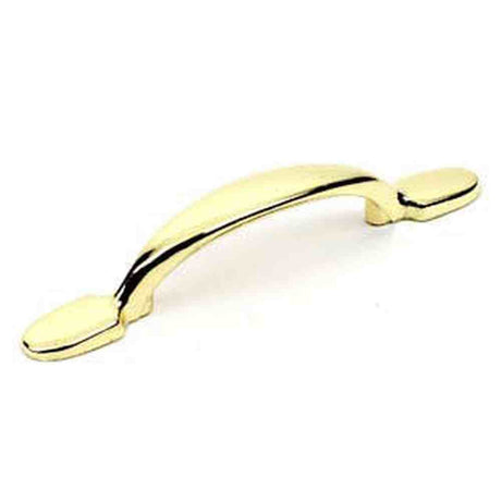 Century Hardware 20333-3 bright brass cabinet pull handle