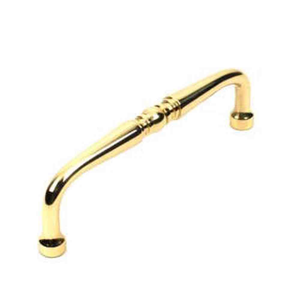 Century Hardware 10737-3 polished brass cabinet pull handle