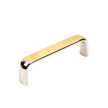 Century Hardware 11333-143 polished nickel/polished brass cabinet pull handle
