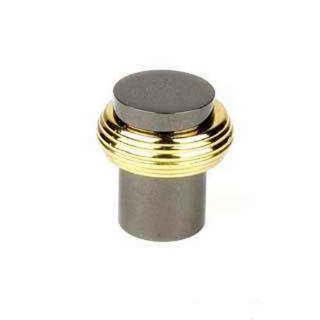 Century Hardware 10914-NB3 black nickel/polished brass cabinet knob