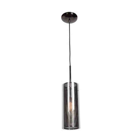 Access Lighting 63987-BCH/CLR black chrome glass pendant light