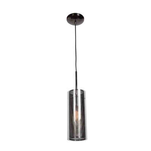 Access Lighting 63987-BCH/CLR black chrome glass pendant light